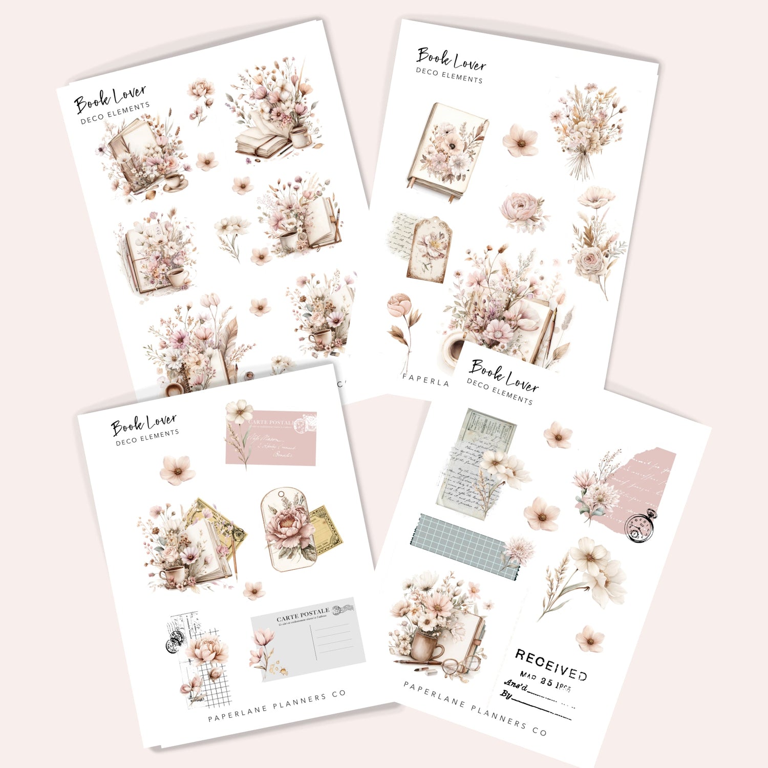 A collection of beautiful planner/Journal Sticker sets 