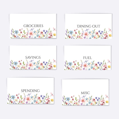 WILD FLOWERS CASH SAVING INSERT x 1