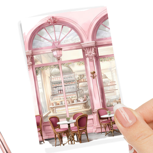 French Cafe Journaling Card - Paperlane Planners Co