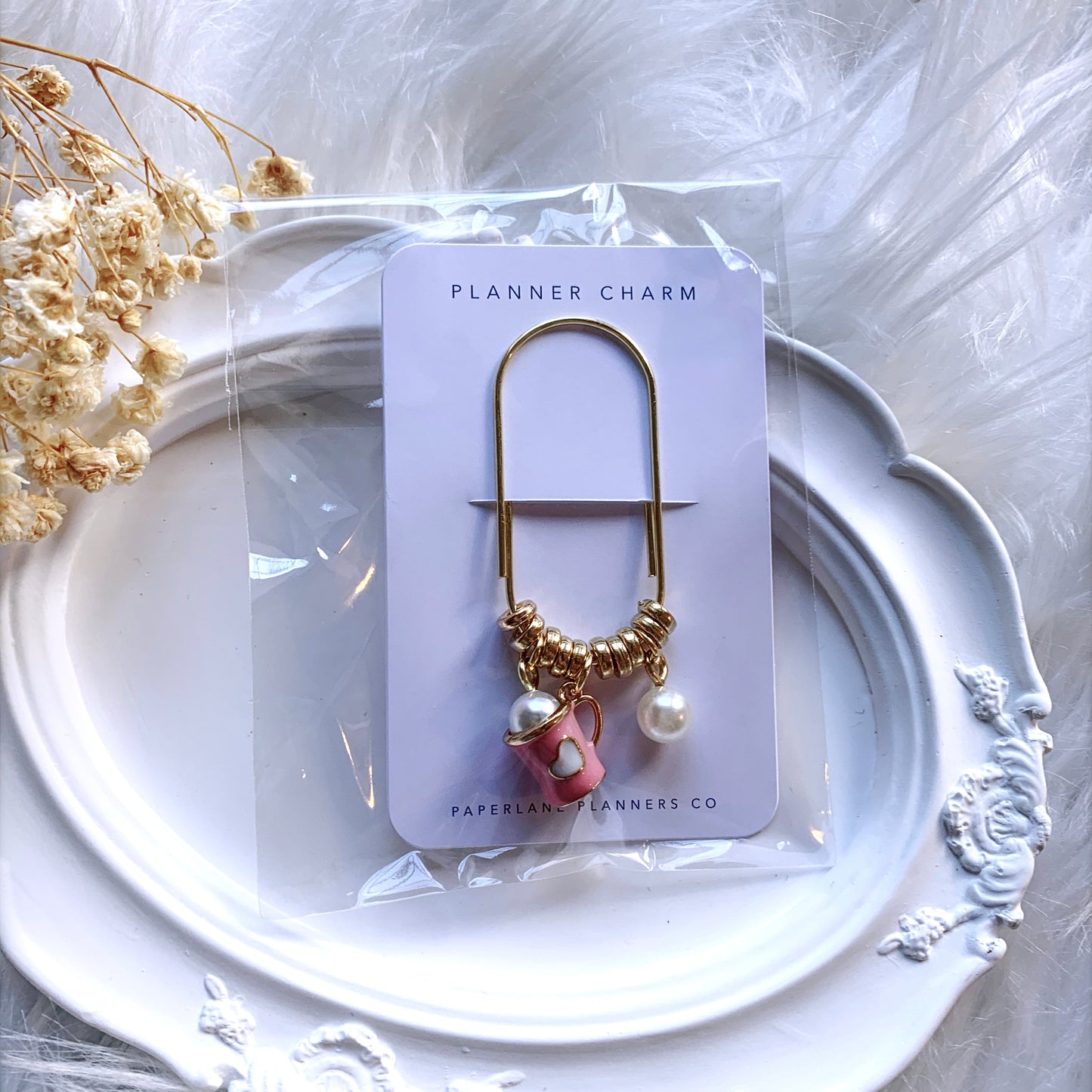 PINK MUG JUMBO PLANNER CHARM