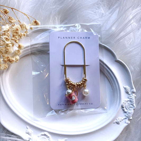 PINK MUG JUMBO PLANNER CHARM
