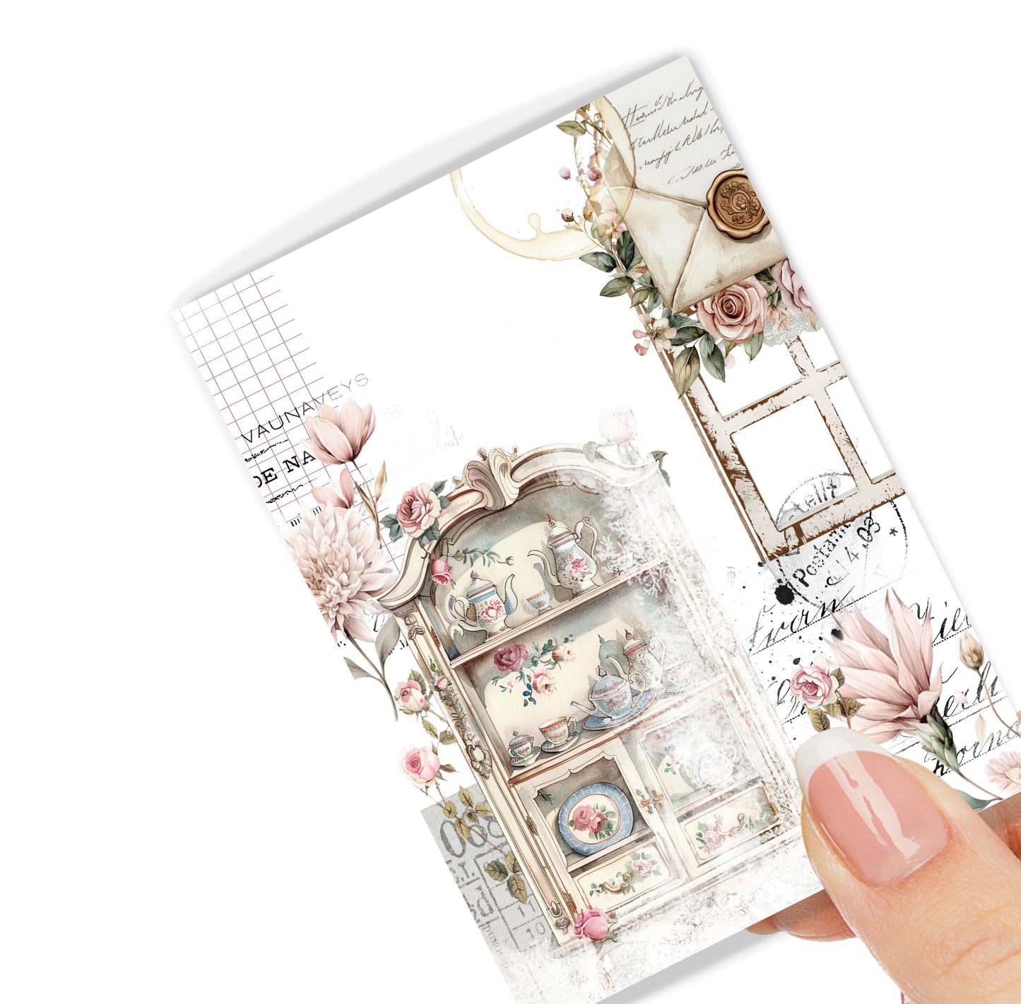 Decorative planner dashboard with floral and vintage design - Paperlane Planners Co
