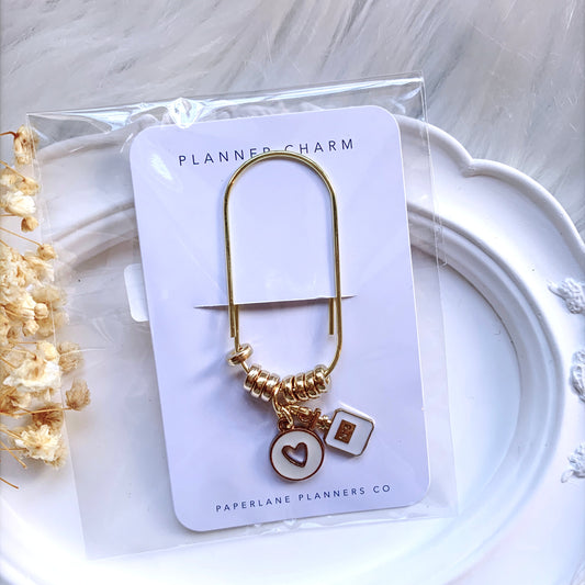 HEART CHARM LARGE PAPER CLIP