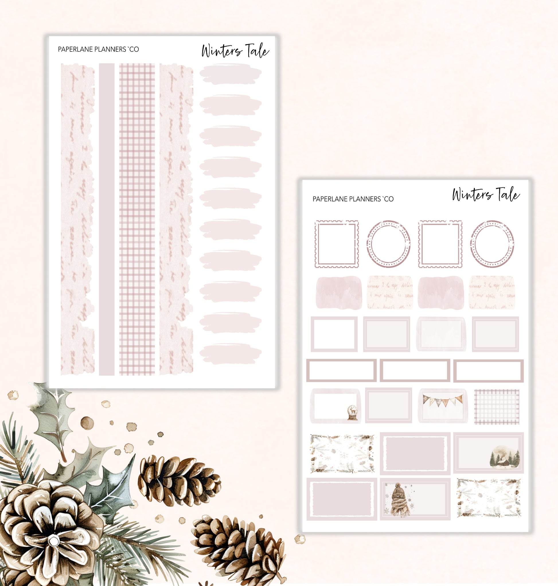 Winters Tale Weekly Kit - Paperlane Planners Co