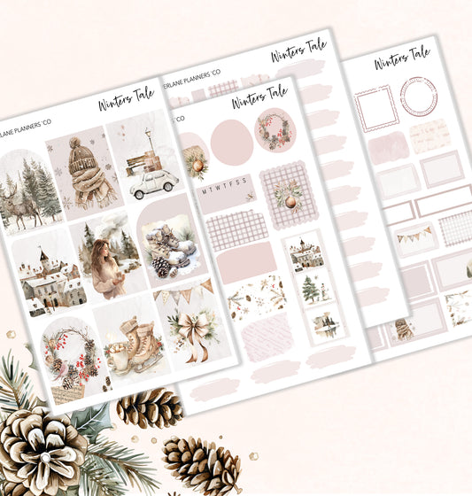 Winters Tale Weekly Kit - Paperlane Planners Co