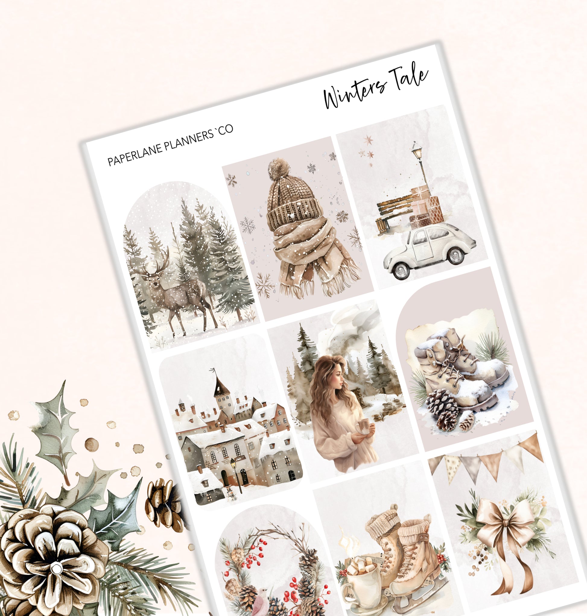 Winters Tale Weekly Kit - Paperlane Planners Co