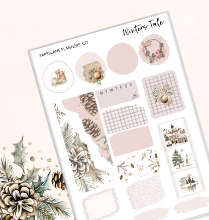 Winters Tale Weekly Kit - Paperlane Planners Co