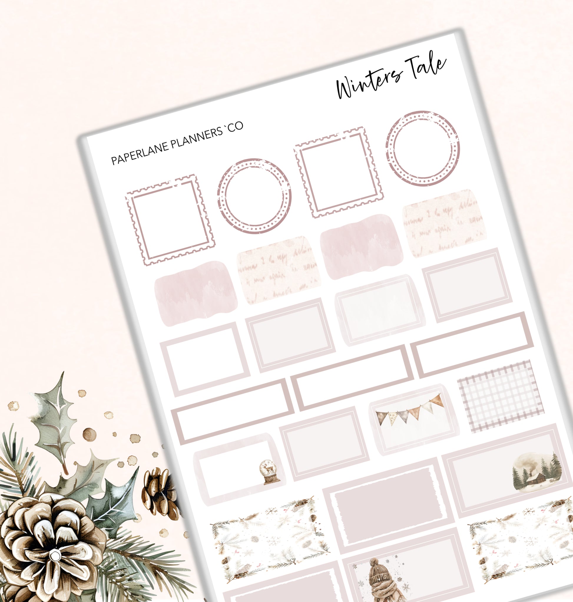 Winters Tale Weekly Kit - Paperlane Planners Co
